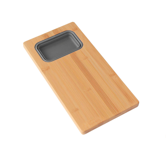 17" WORKSTATION SINK BAMBOO CUTTING BOARD SET WITH CONTAINER A912